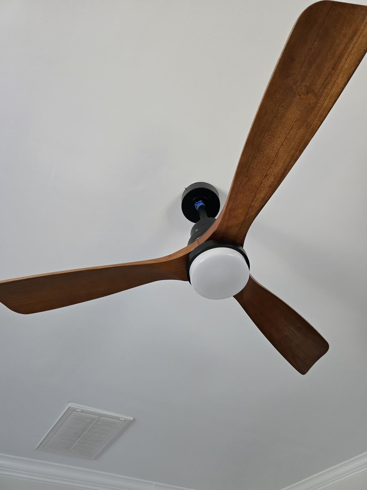 52 Inch Ceiling Fans with Lights and Remote, 3 Solid Wood Blades customer photo 2