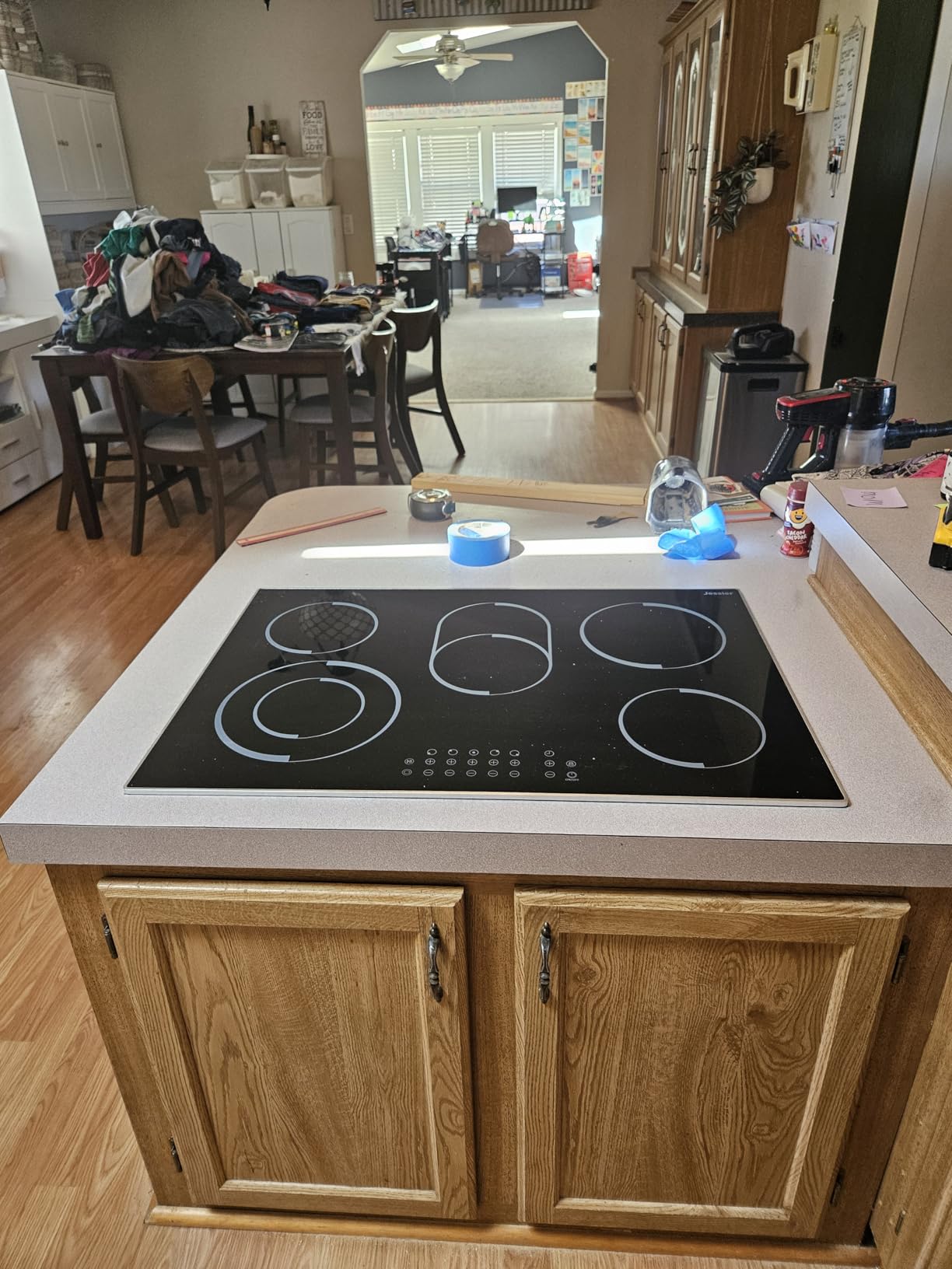 30 Inch Electric Cooktop 5 Burners 8600W High Power, Built-in 240V customer photo 1