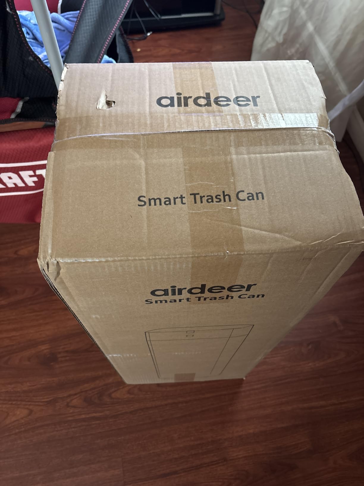 Airdeer Automatic Trash Can, 4 Gallon Self Sealing and Self-Changing Smart Trash Can, Motion Sensor, Touchless Garbage can with lid for Kitchen Bathroom Bedroom Office, 6 Refill Rings(A1, White) customer photo 2