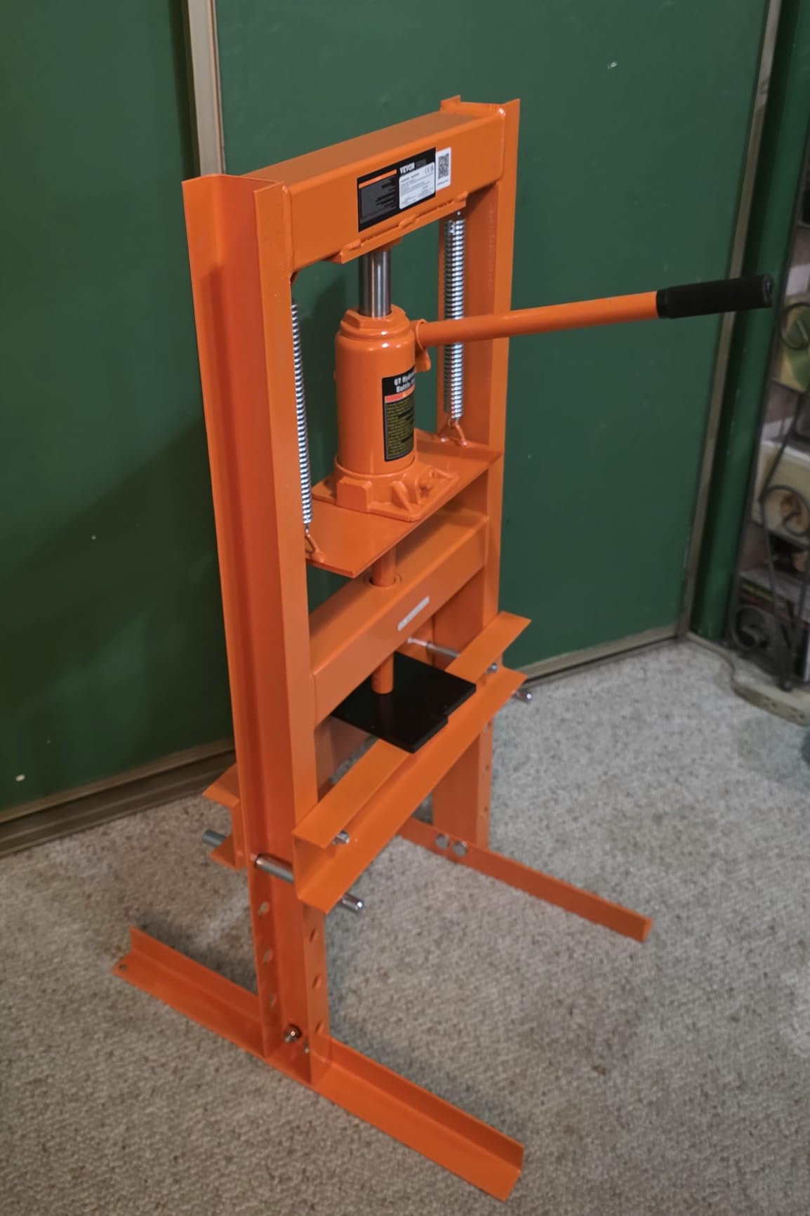 VEVOR Hydraulic 12 Ton H-Frame Garage Floor Adjustable Shop Press customer photo 1