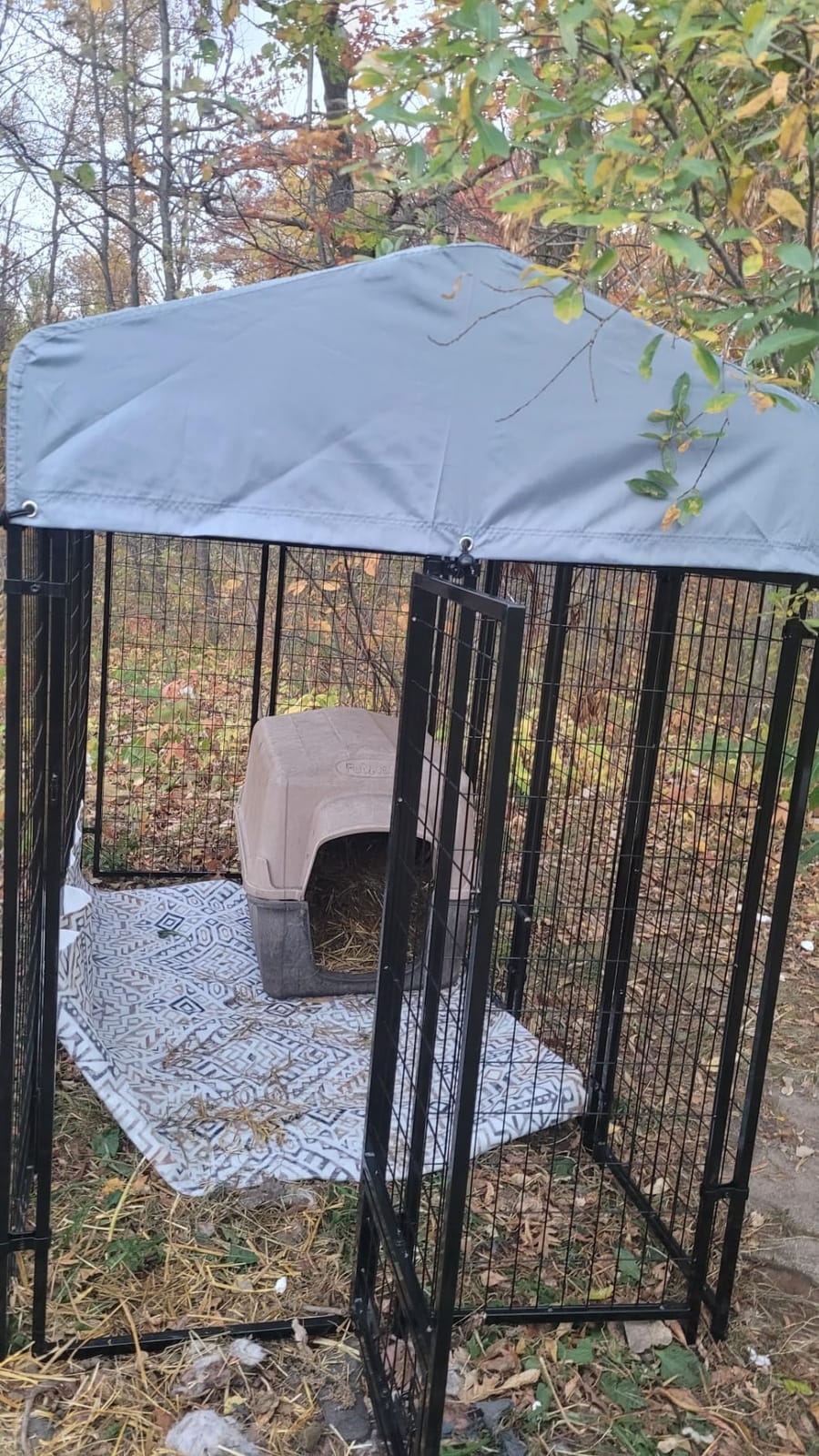 LEMBERI 8x4x6FT Outdoor Dog Kennel for Large Dogs, Heavy Duty customer photo 2