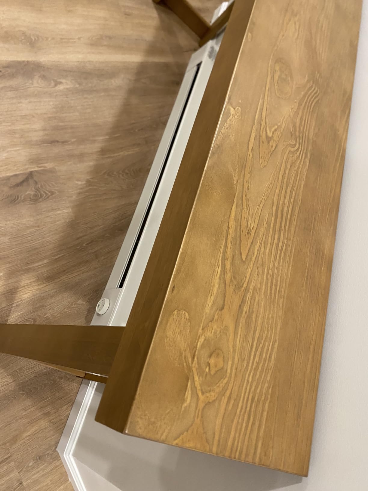 Plank+Beam Classic Console Table, 36 Inch, Pecan customer photo 2