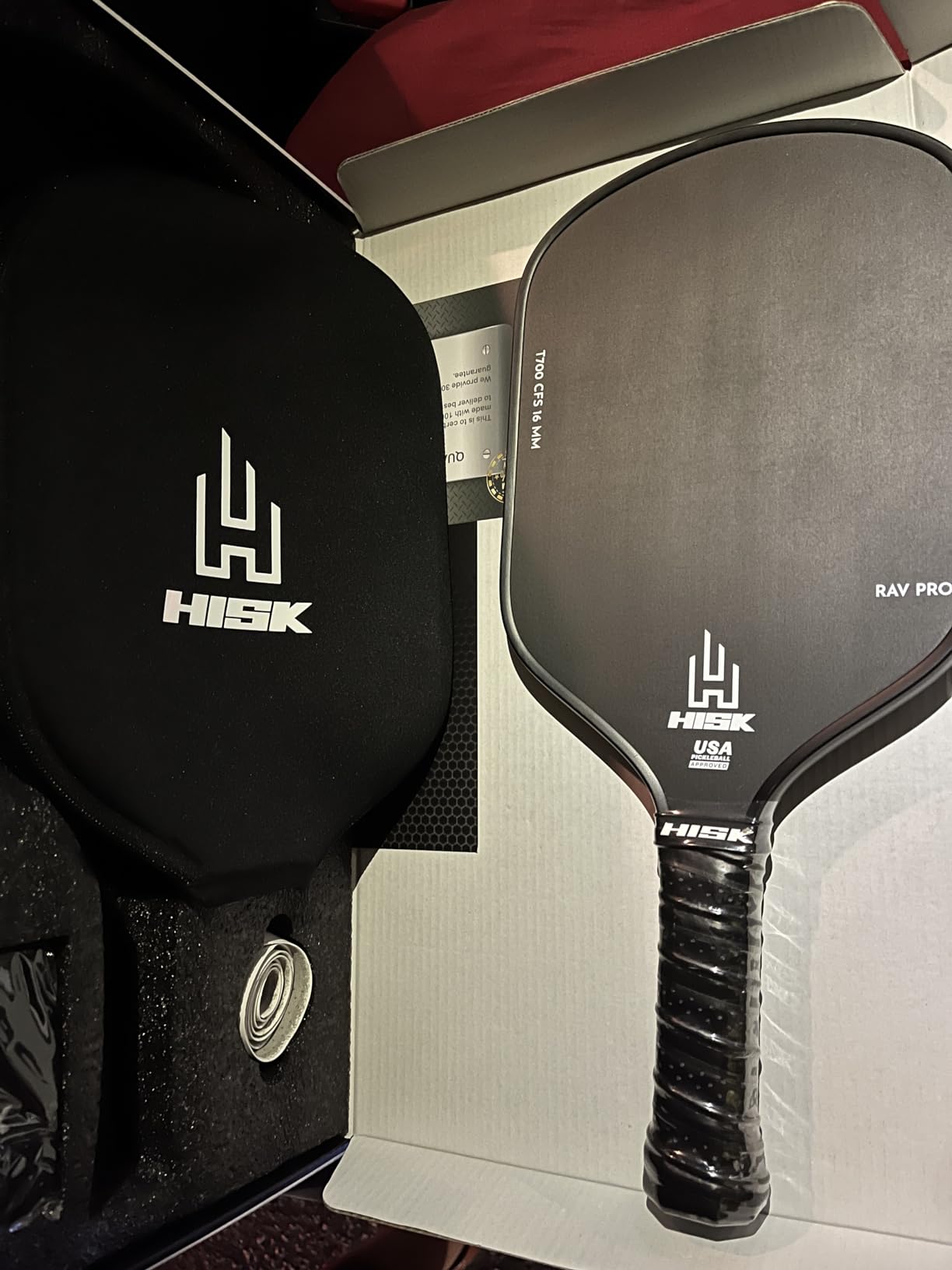 RAV PRO Pickleball Paddle - Ultimate HIGH END 16mm Japanese Toray T700 Raw Carbon Fiber CFS w/Excellent GRIT Roughness Texture, Aero Dynamic Curve, USAPA Approved, Non Slip Grip customer photo 1