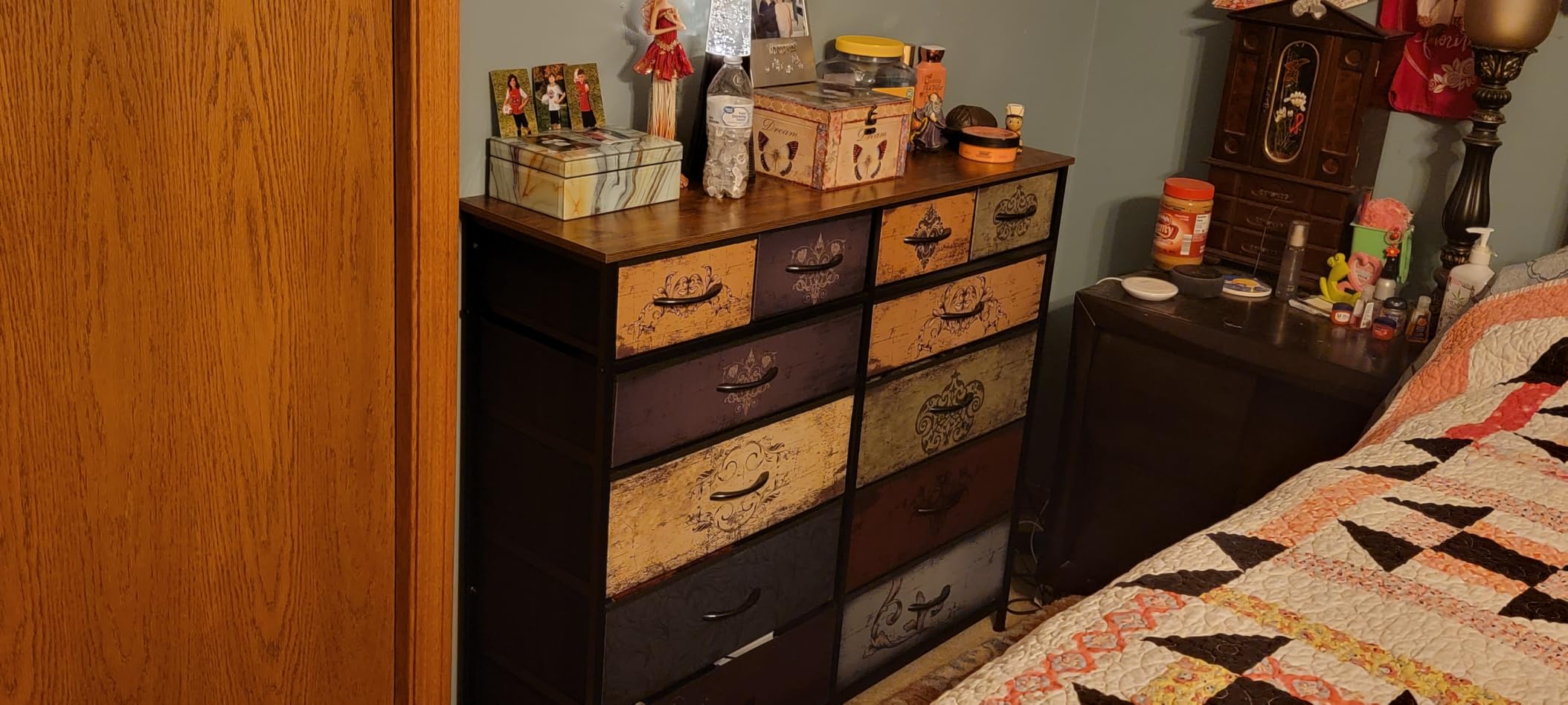 VASICAR Large Dresser for Bedroom with 12 Drawers, Tall Fabric Dressers customer photo 1