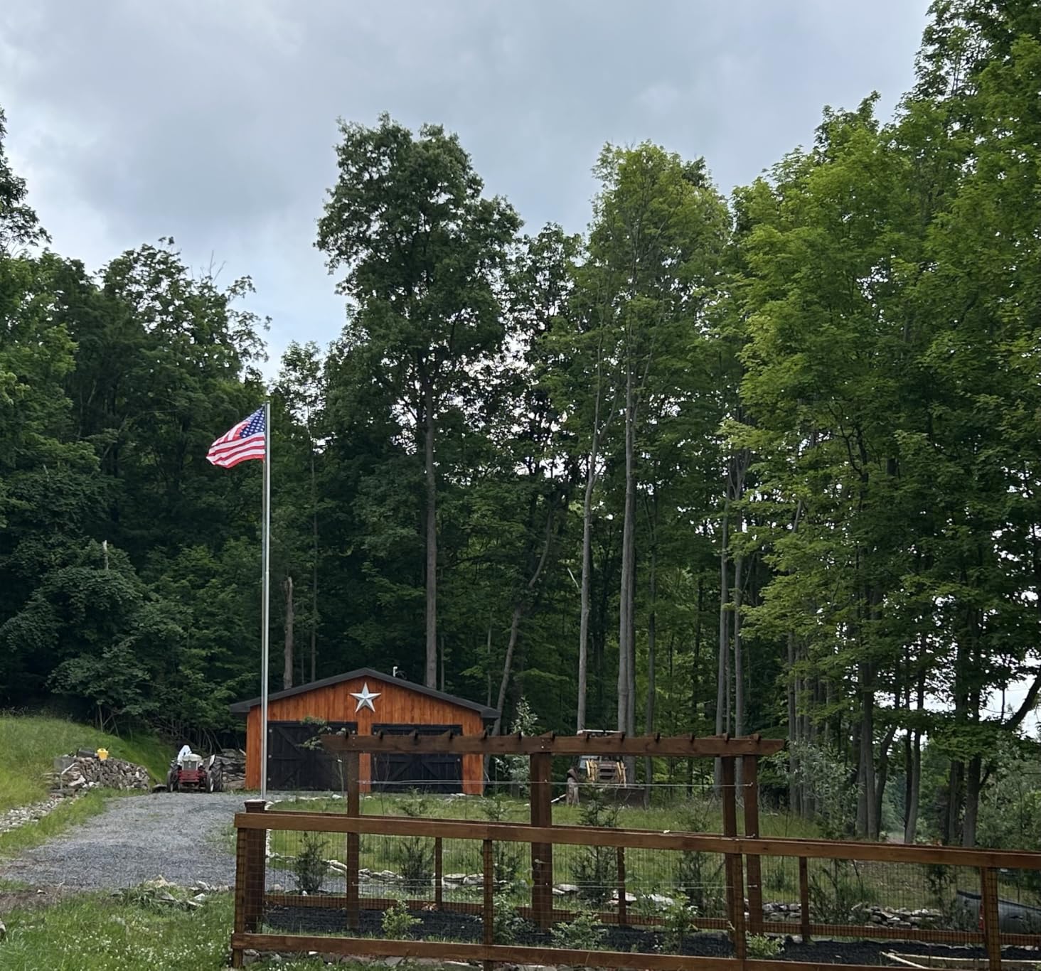 NELXINJO 25FT Heavy Duty Tapered Flagpole Kit with 3x5 US Flag, Black customer photo 1