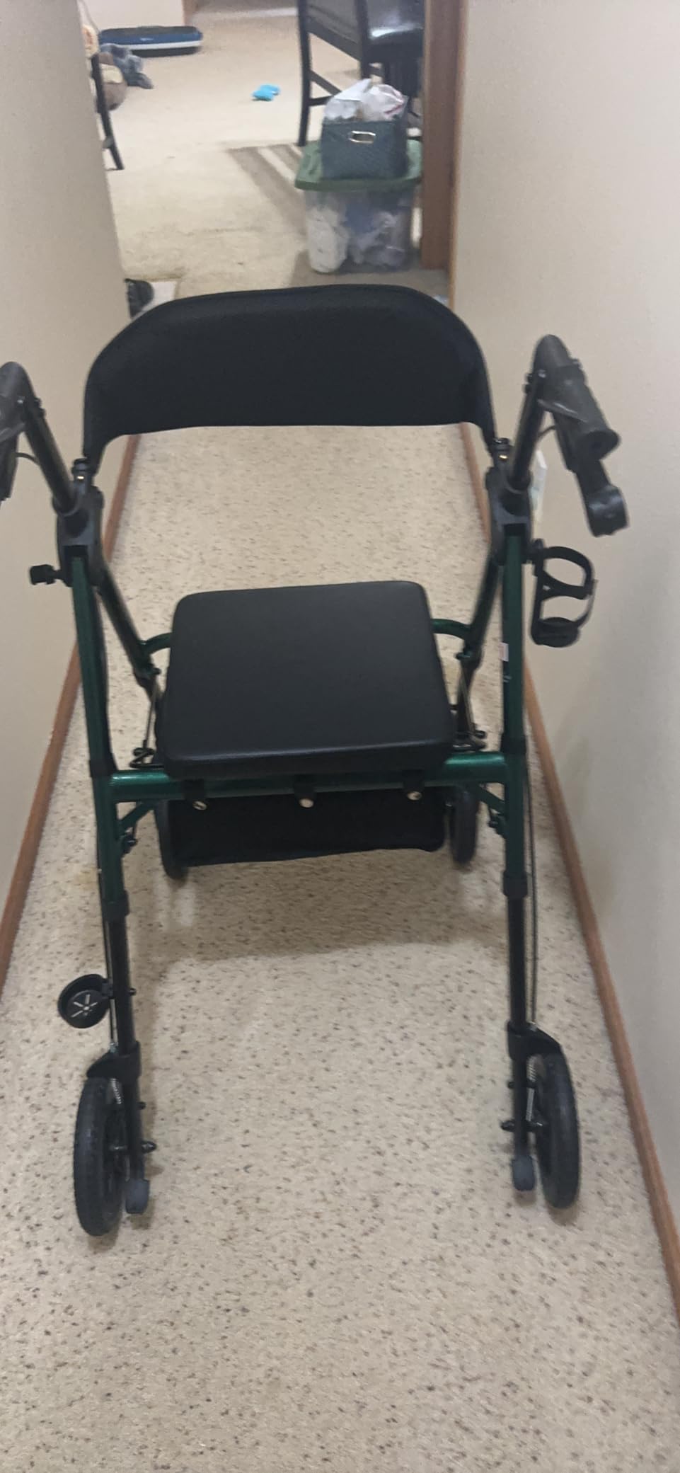 Foldable Rollator Walkers for Seniors with Seat,4 Wheel Rolling Walker customer photo 2