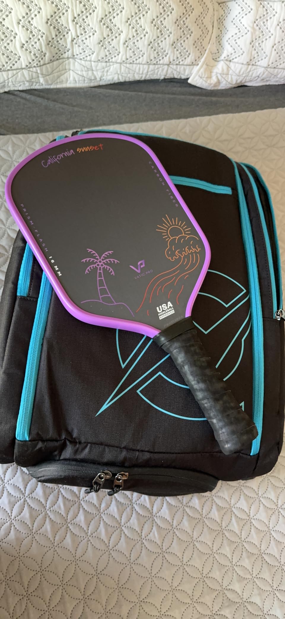 A11N SPORTS Tournament Pickleball Bag Backpack for Men & Women, Holds 4 Paddles, Shoe Compartment, Fence Hook customer photo 2