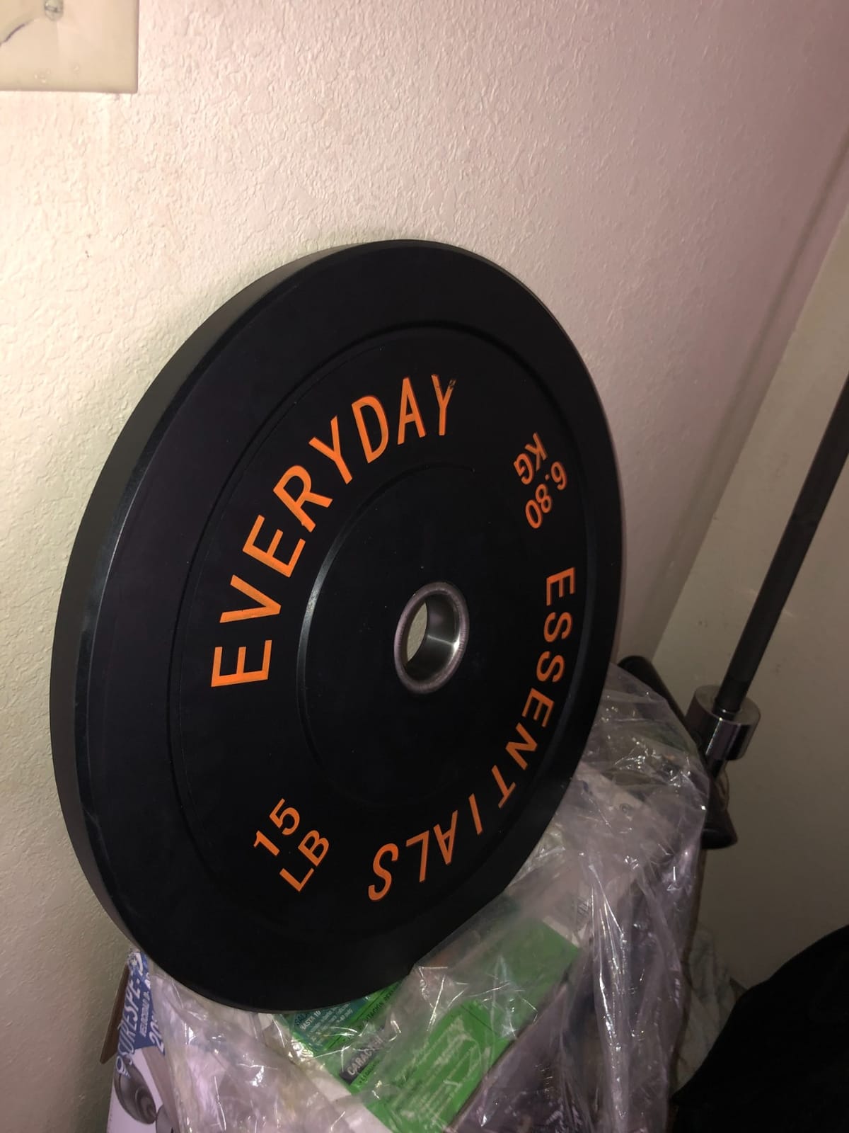 BalanceFrom Olympic Rubber Bumper Weight Plate Set with Steel Hub Inserts – 2-Inch Hole Plates for Strength Training, Powerlifting, and Weightlifting at Home, Garage, or Commercial Gym customer photo 2