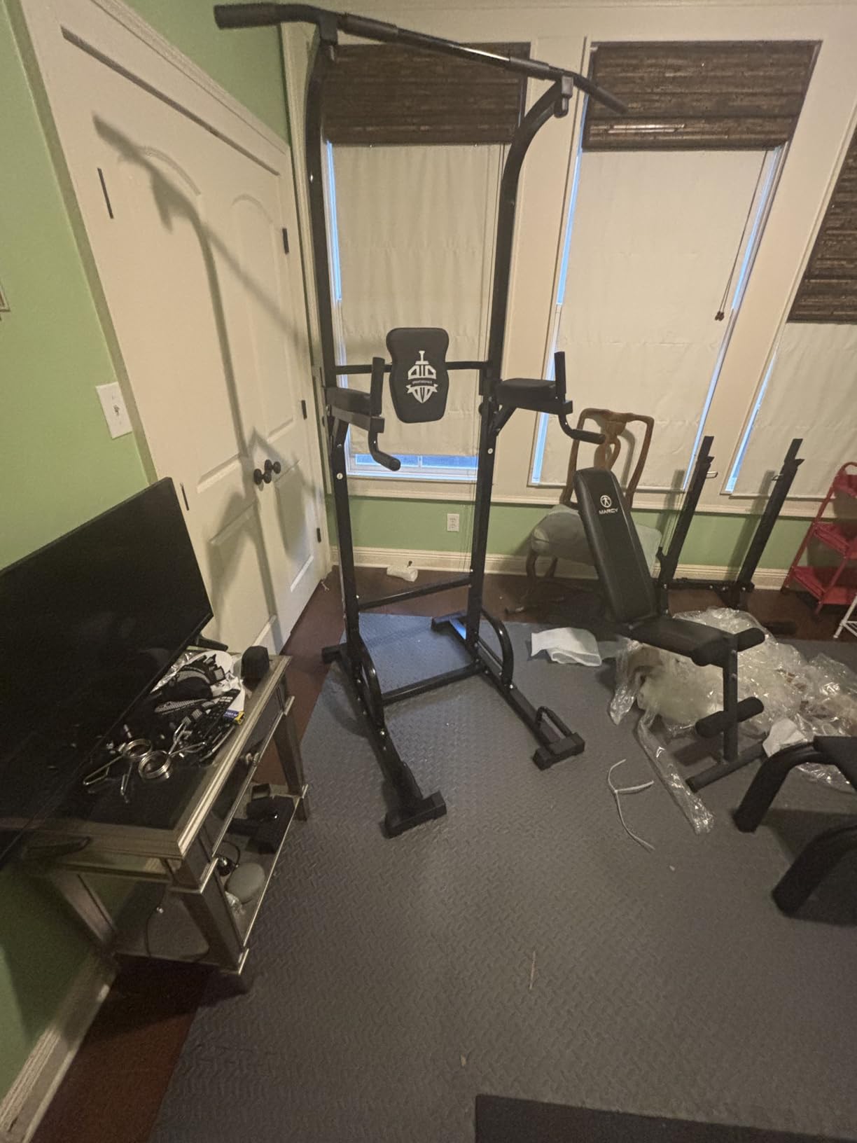 SPORTSROYALS Free Standing Pull Up Bar, Power Tower for Home Gym Training customer photo 2