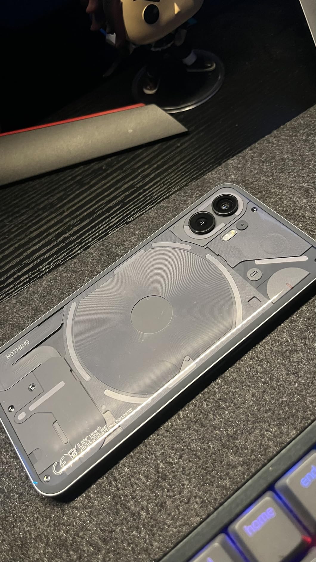 Nothing Phone (2) - 256 GB + 12 GB Ram, Glyph Interface, OS 2.0, 50 MP Dual Camera,OIS, 6.7” LTPO OLED Display, 4700mAh Battery, Water Resistant IP54, LTE, GSM only, Android Phone, White customer photo 1