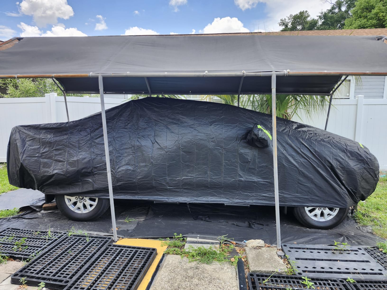 Waterproof Car Cover for Jeep Wrangler 2 Door 1987-2025 JK JL CJ YJ TJ Outdoor Sun Rain Snow Hail Protection with Driver Door Zipper customer photo 1