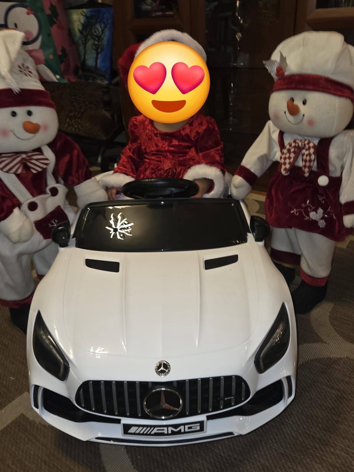 Winado 12V Licensed Mercedes Benz AMG GTR Kids Ride on Electric Car, Black | Electric Vehicle w/Parent Remote, Bluetooth, Wider Seat, LED Lights, Openable Doors, Smooth Start, 3 Speeds customer photo 1