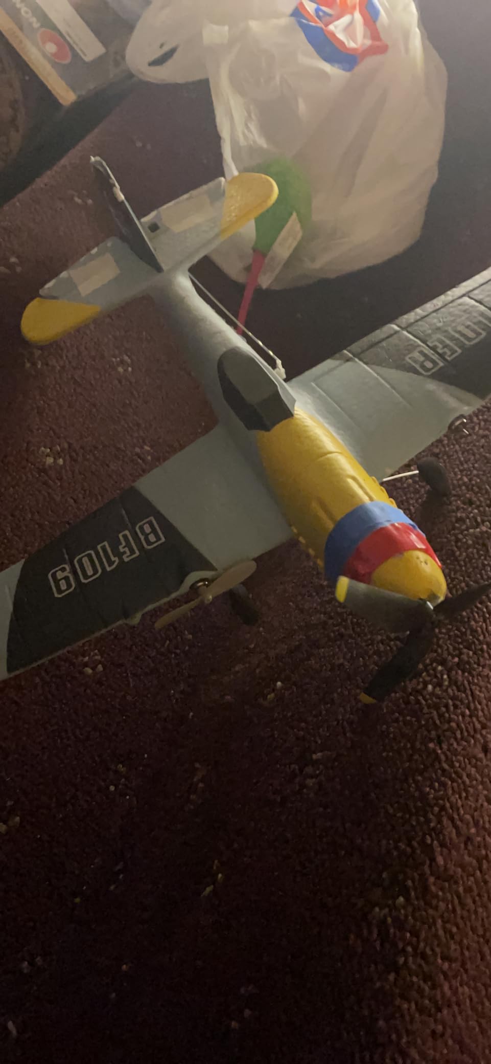 DEERC RC Plane 3 Channel BF-109 Remote Control Airplane Fighter RTF Toys | 2.4GHz 6-axis Gyro Stabilizer RTF Glider Aircraft Plane with 2 Batteries,Easy to Fly for Adults Kids Beginners Boys customer photo 1