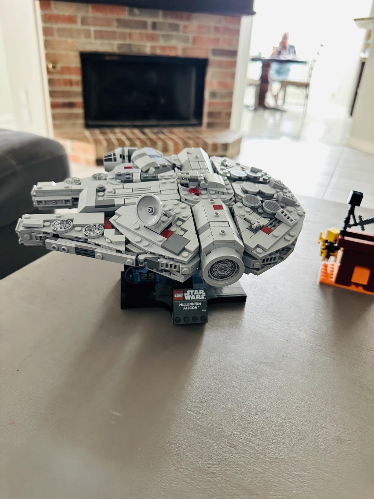 LEGO Star Wars Millennium Falcon 25th Anniversary Collectible - DIY Building Set for Adults, Men & Women, Ages 18+ - A New Hope Model with Display Stand - Star Wars Gift - 75375 customer photo 2