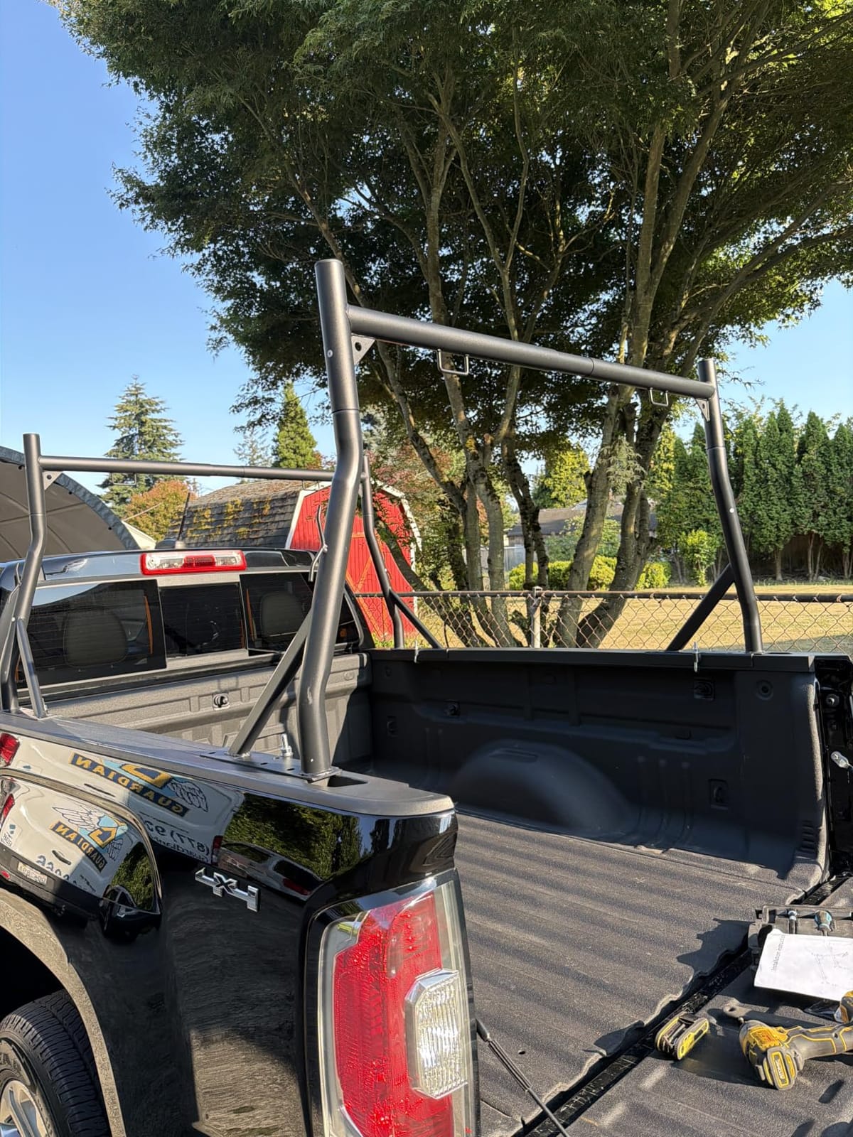 Non-Drilling Steel Truck Rack, Extendable Truck Bed Ladder Rack customer photo 2
