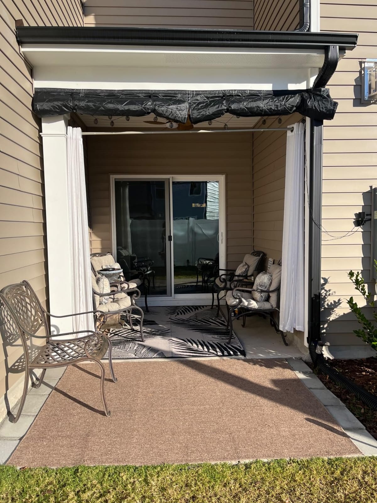Garage Door Screen for Winter,Garage Door Insulation Kit,Magnetic Thermal Insulated Door Curtain, Garage Insulated Door Curtain , Weatherproof, Windproof, Soundproof(8 * 7Ft) customer photo 1