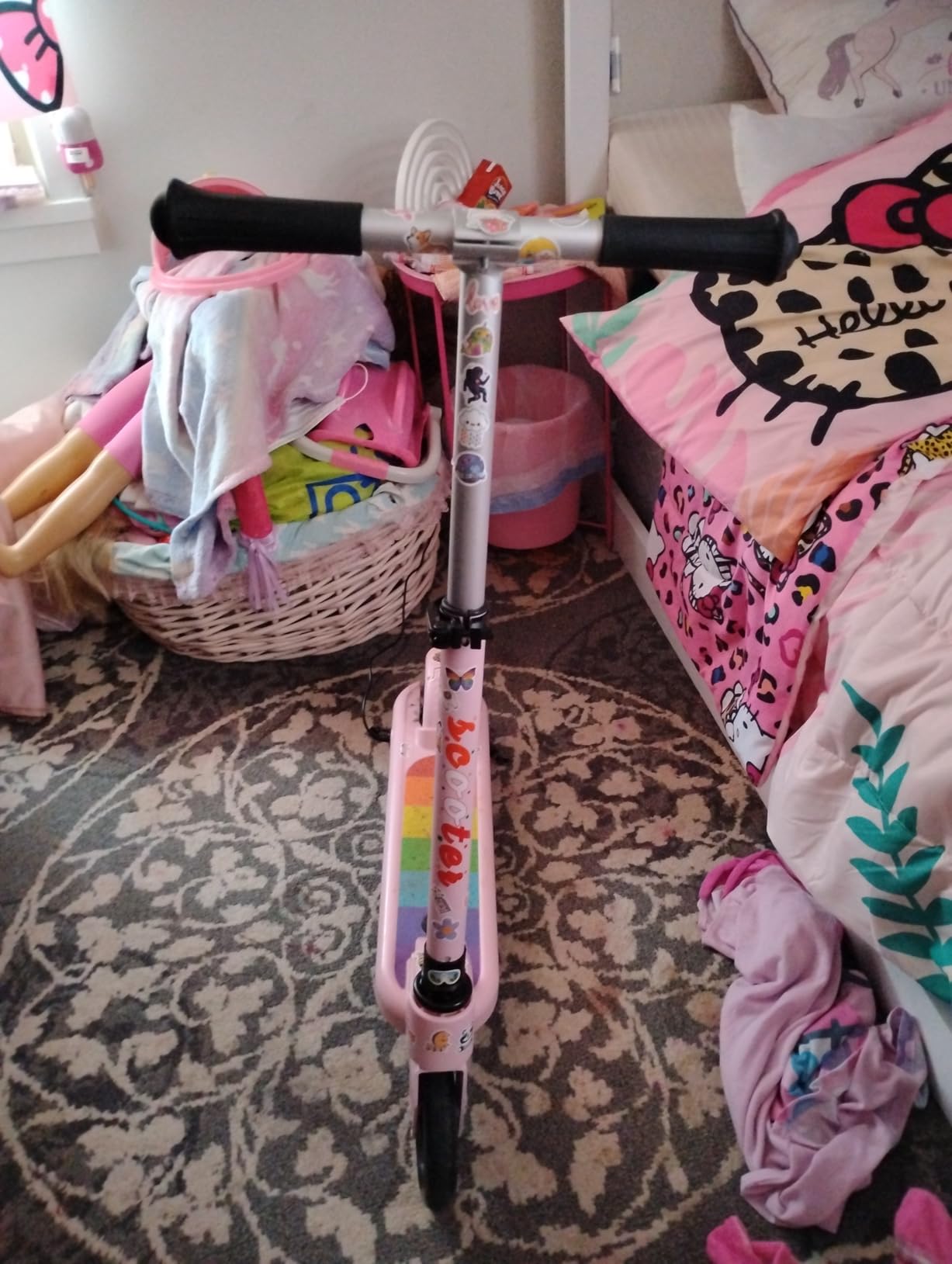ANHAO Electric Scooter for Kids Ages 6-12 (Mainly 6-10), Kids Electric Scooter with Adjustable Height, Kick Scooter for Kids up to 110 Lbs, up to 6Mph customer photo 2