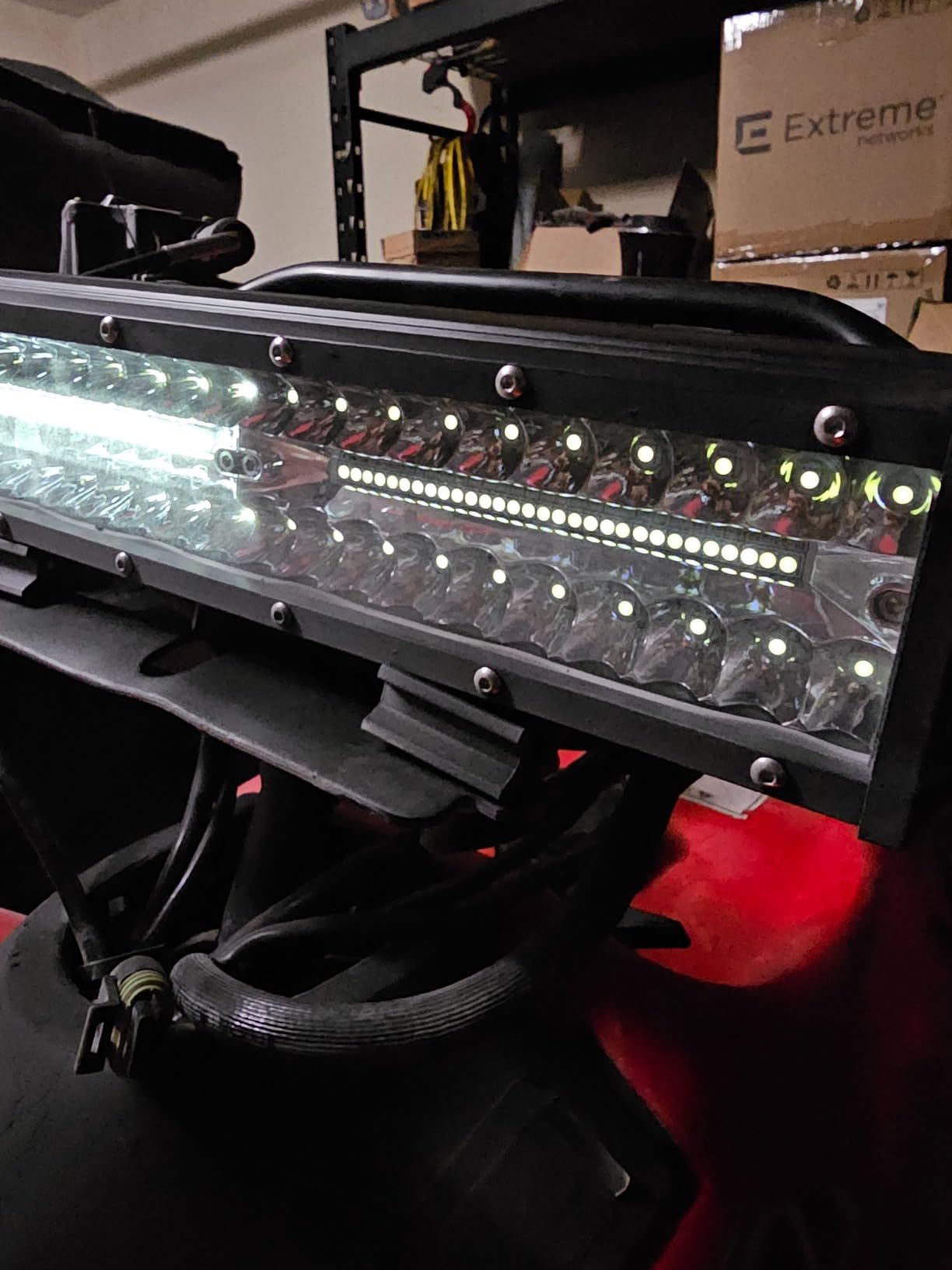 NAOEVO 12 Inch LED Light Bar with Wiring Harness, Offroad/Fog Lights, White customer photo 2
