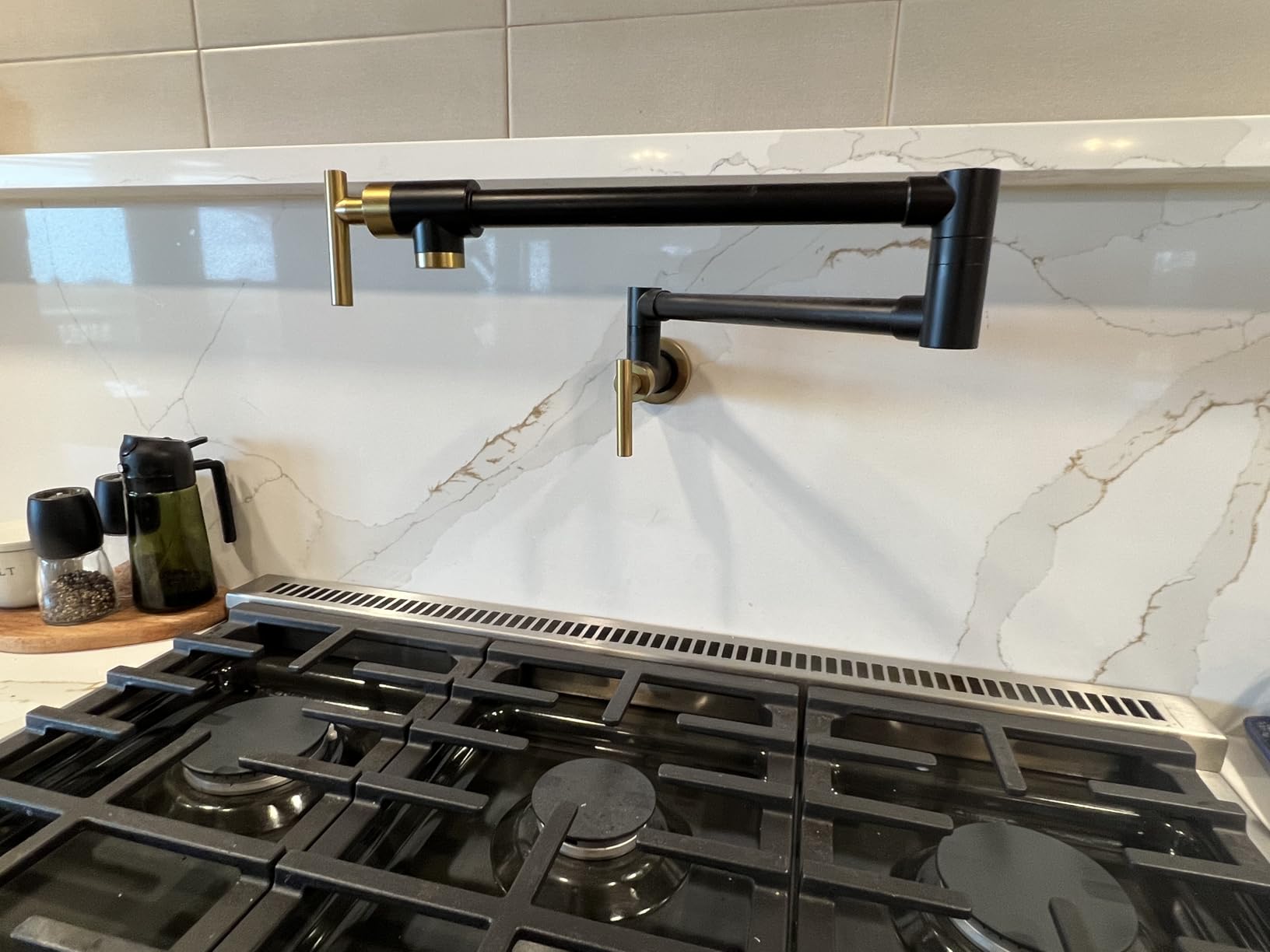 CENOSA Pot Filler Faucet Brushed Nickel for Kitchen Over Stove customer photo 1