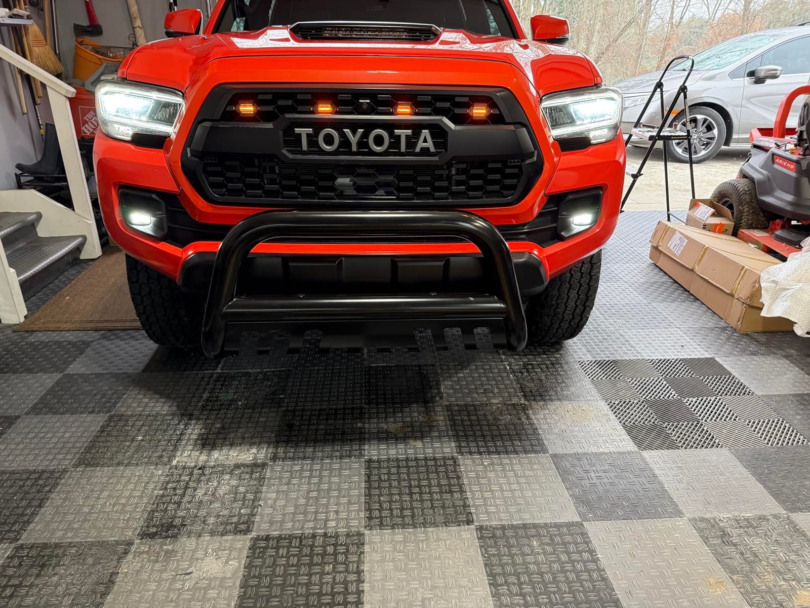 3 Inch Bull Bar Front Bumper Grille Guard Fits for 2004-2025 Ford F150 customer photo 2