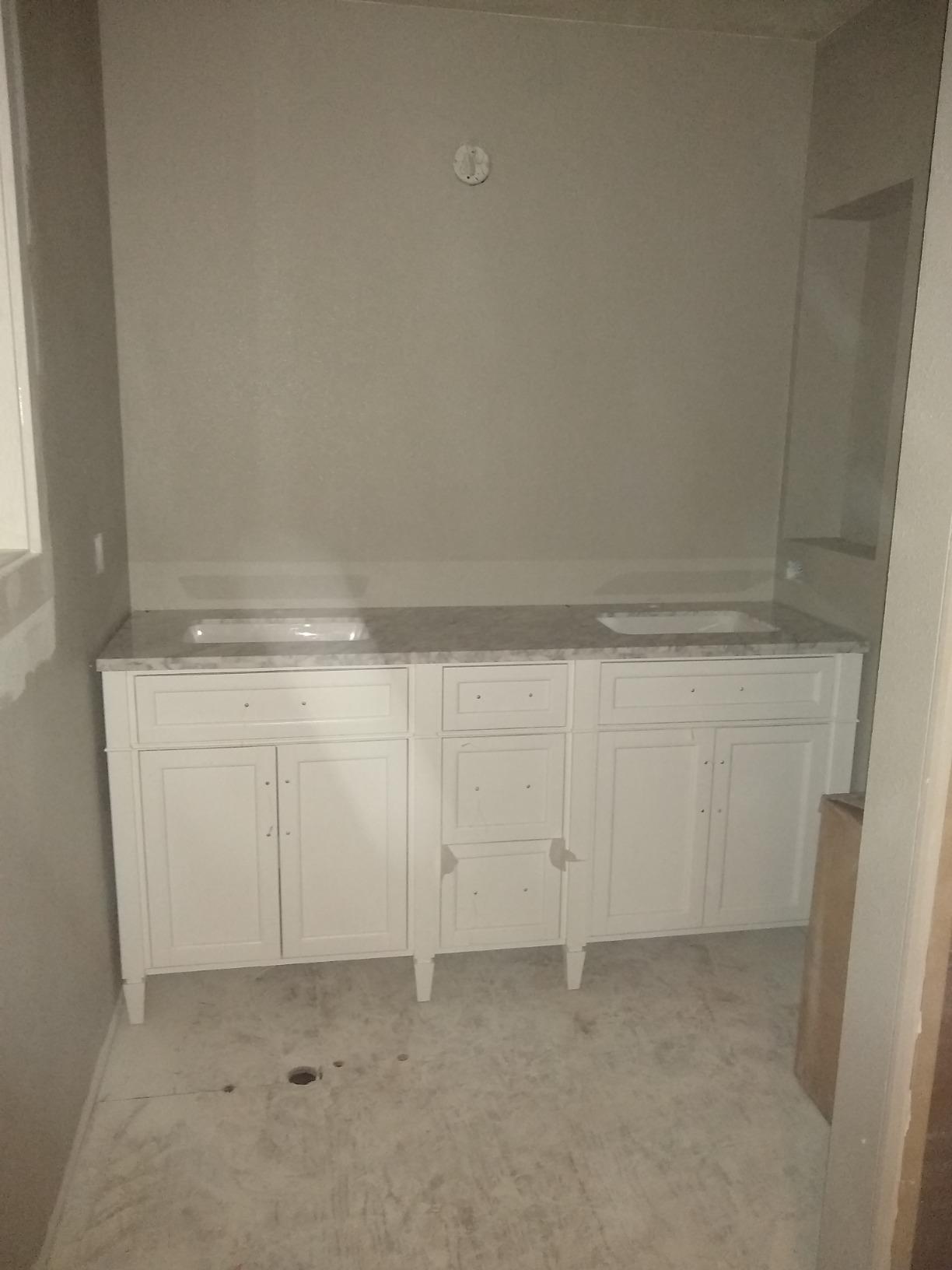 Vanity Art 72 inch Double Sink Bathroom Vanity, Modern Wood Bath Vanity with Carrara Marble Top, Vanity Cabinet with Doors, Removable Shelf, Solid Wood Frame, Tan, VA7072DE customer photo 2