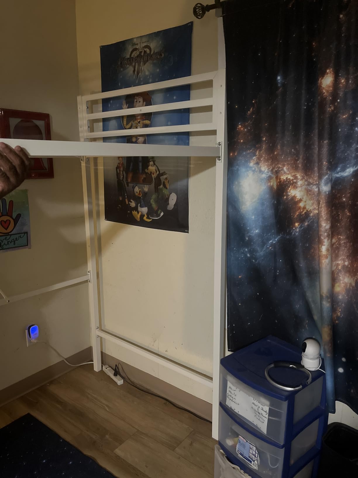 SHA CERLIN Loft Bed Twin Size with Ladder and Guardrail,White customer photo 1