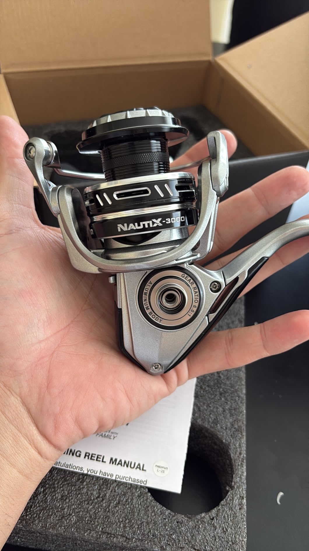 Piscifun NautiX Spinning Reel, Aluminum Body, 33lb Max Drag customer photo 1