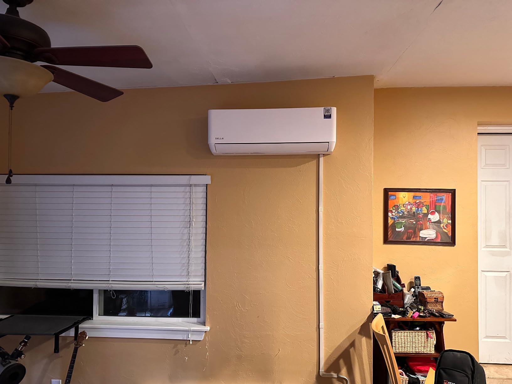 DELLA Optima Series 12,000 BTU Mini Split AC, Hyper Heat Down to -13°F, Up to 550 Sq. Ft, 23 SEER2 115V, Energy Star, WiFi & Alexa, Inverter AC with 1 Ton Pre-Charged Heat Pump & 16.4ft Kit customer photo 1