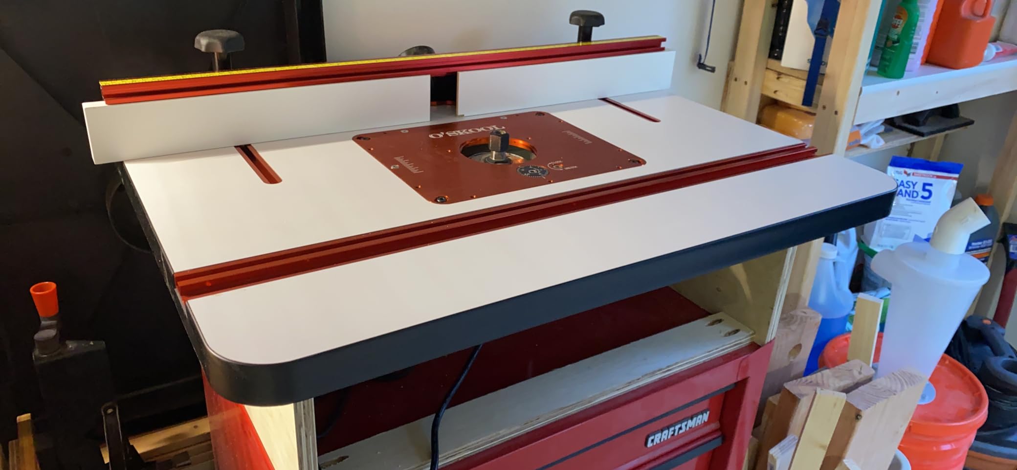 O'SKOOL MDF Router Table Top, 32 Inch by 24 Inch | Laminated Surface, 9-1/4