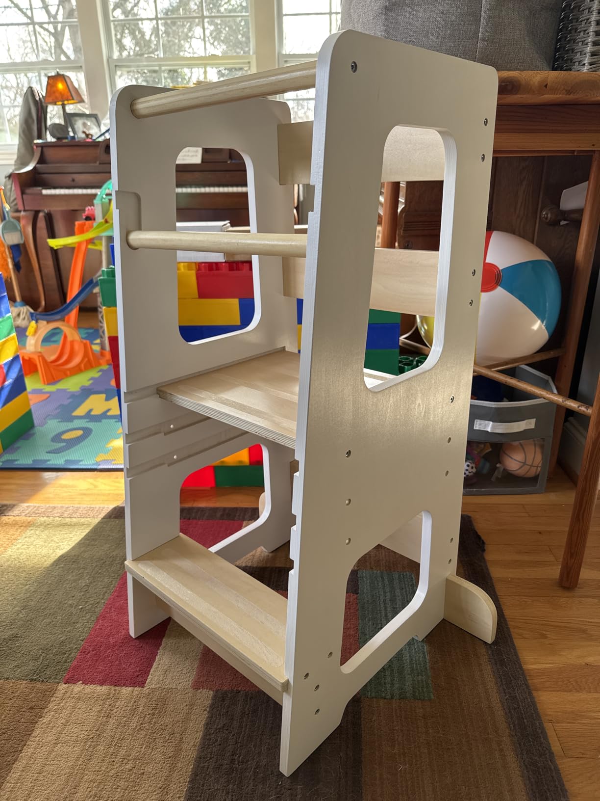 Wooden Toddler Tower, 3 Heights, Standing Tower & Kitchen Helper customer photo 2