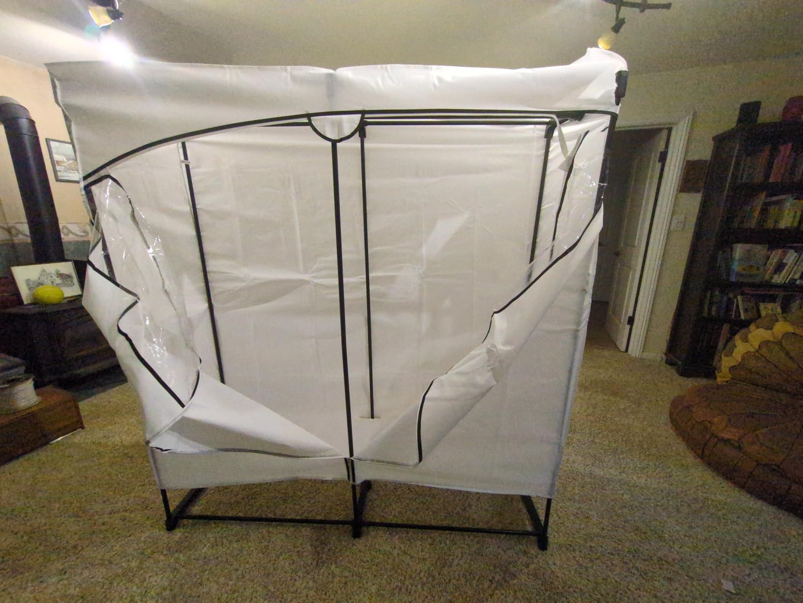 Whitmor Portable Clothes Closet, 36 inches, Grey customer photo 1