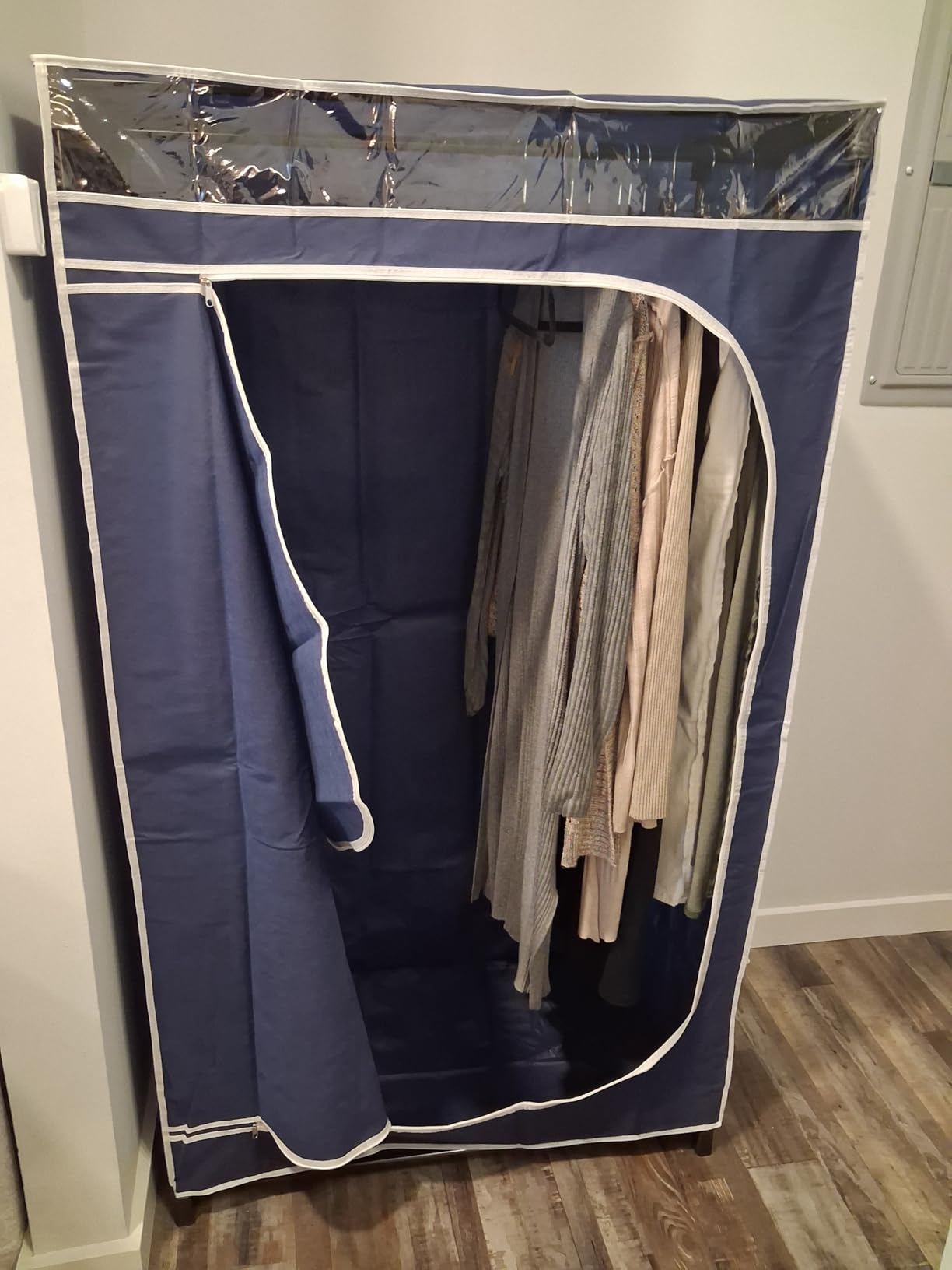 Whitmor Portable Clothes Closet, 36 inches, Grey customer photo 2