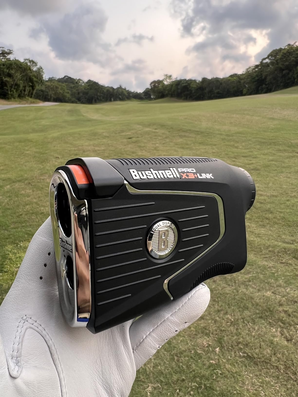 Bushnell Golf Pro X3+ Link Laser Rangefinder | Wind Speed, Slope & Elements Compensation,1300-Yard Range, 7X Magnification, Dual Display, Visual JOLT & Magnetic Cart Mount customer photo 1