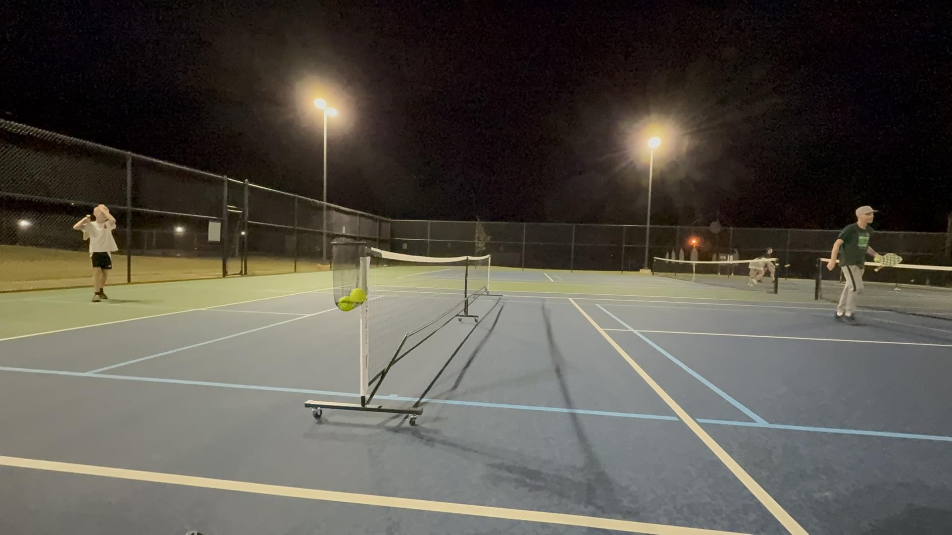 BAGAIL Portable Pickleball Net Set, 22 FT Regulation Size Pickle Ball Net with Ball Collector, 4 Balls and Carry Bag, Easy Setup for Outdoor Indoor Driveway customer photo 1