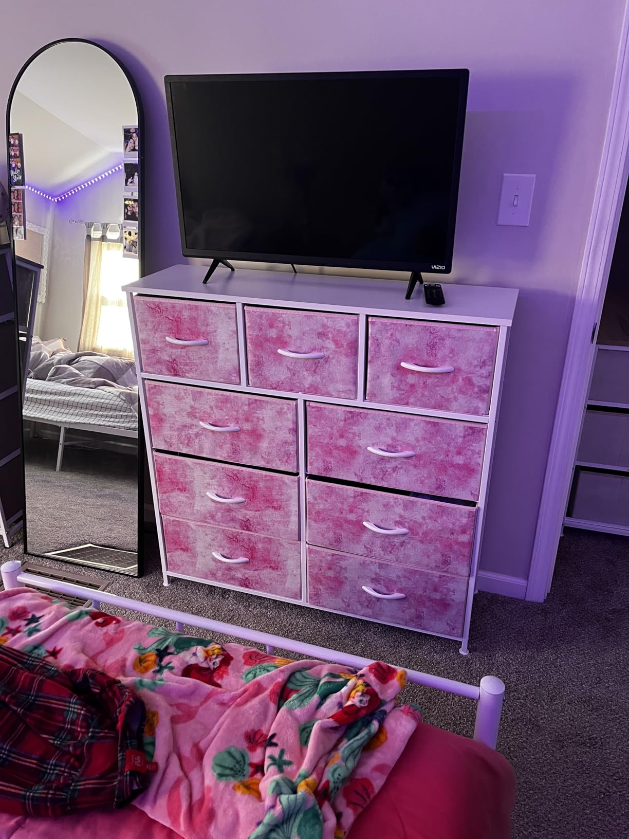 Sorbus Kids Dresser for Bedroom, Fabric Drawers (9 Drawer, Watercolor) customer photo 2