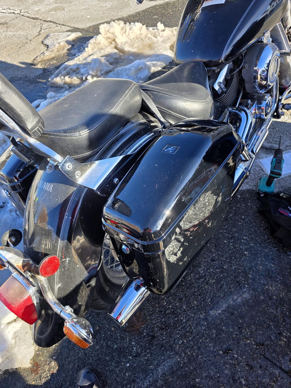 ECOTRIC 45L Motorcycle Hard Saddle Bags W/Lock Compatible with Honda Shadow customer photo 1