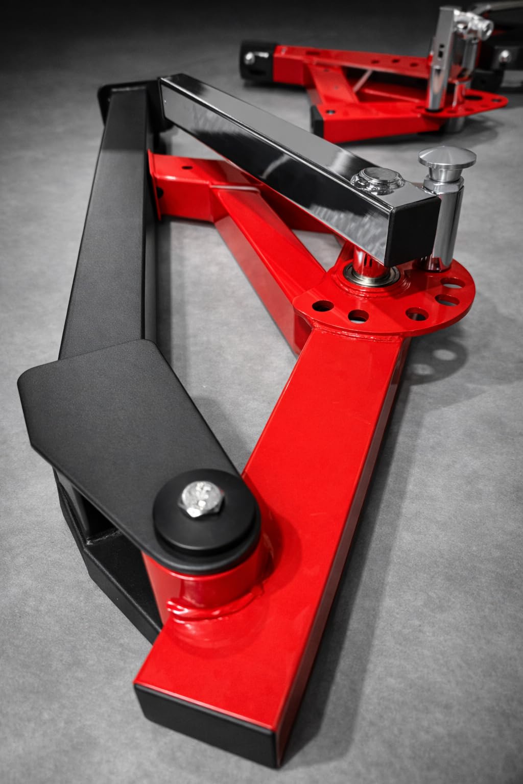 GMWD Leg Extension and Curl Machine, Single Leg Extension, Lying Leg Curl, Standing Leg Curl, Adjustable Leg Exercise Bench with Plate Loaded, Leg Machine Home Gym, Red customer photo 1