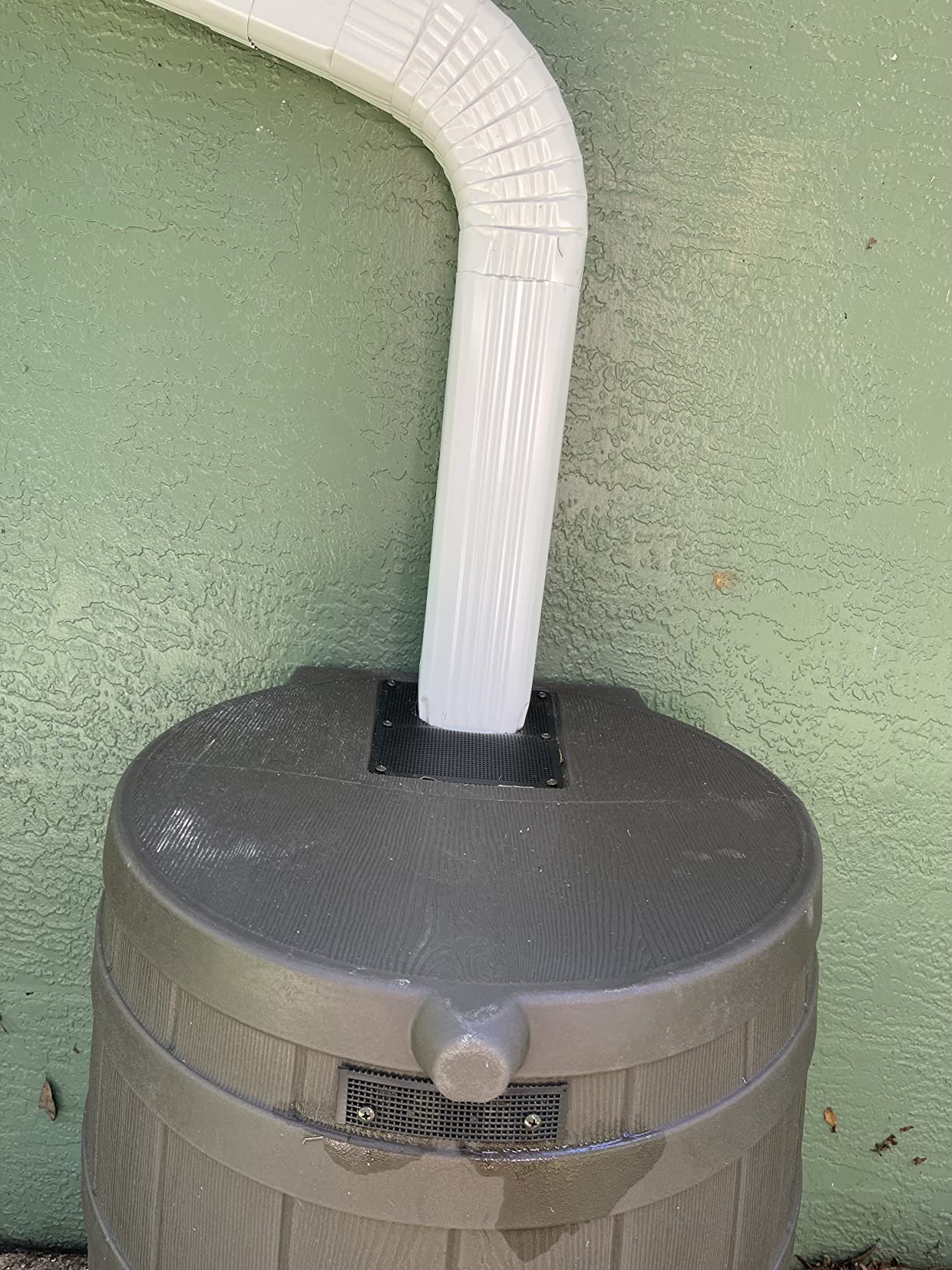 Good Ideas Rain Wizard Water Collection Barrel, 50 Gallon, Gray customer photo 2