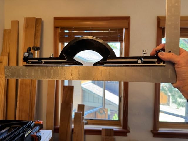 DOVAMAN 12-Inch Dual-Bevel Sliding Compound Miter Saw, 15-Amp | 3800 RPM motor with laser guide, 4.2 x 13 in max cut, 0-45° bevel & miter cut and 9 positive stops. customer photo 1
