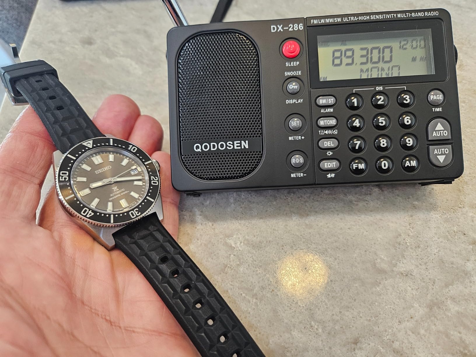 DX-286 Portable Radio, with TEF6686 Automotive Chip,LW,AM, FM, Shortwave,Data System(RBDS/RDS),Antenna Attenuator,Antenna Switch, AMP Switch,1000 Presets,Tone Switch,Clock/UTC/Alarm/Sleep customer photo 1