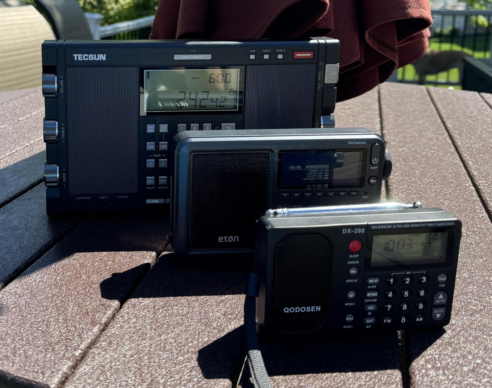 DX-286 Portable Radio, with TEF6686 Automotive Chip,LW,AM, FM, Shortwave,Data System(RBDS/RDS),Antenna Attenuator,Antenna Switch, AMP Switch,1000 Presets,Tone Switch,Clock/UTC/Alarm/Sleep customer photo 2