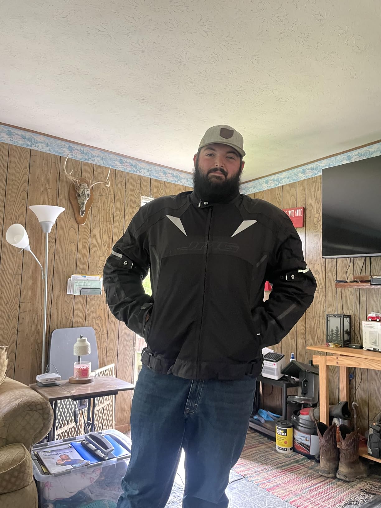 JAG Mesh Motorcycle Jacket with Armor, High Visibility Men's Riding Jacket customer photo 1