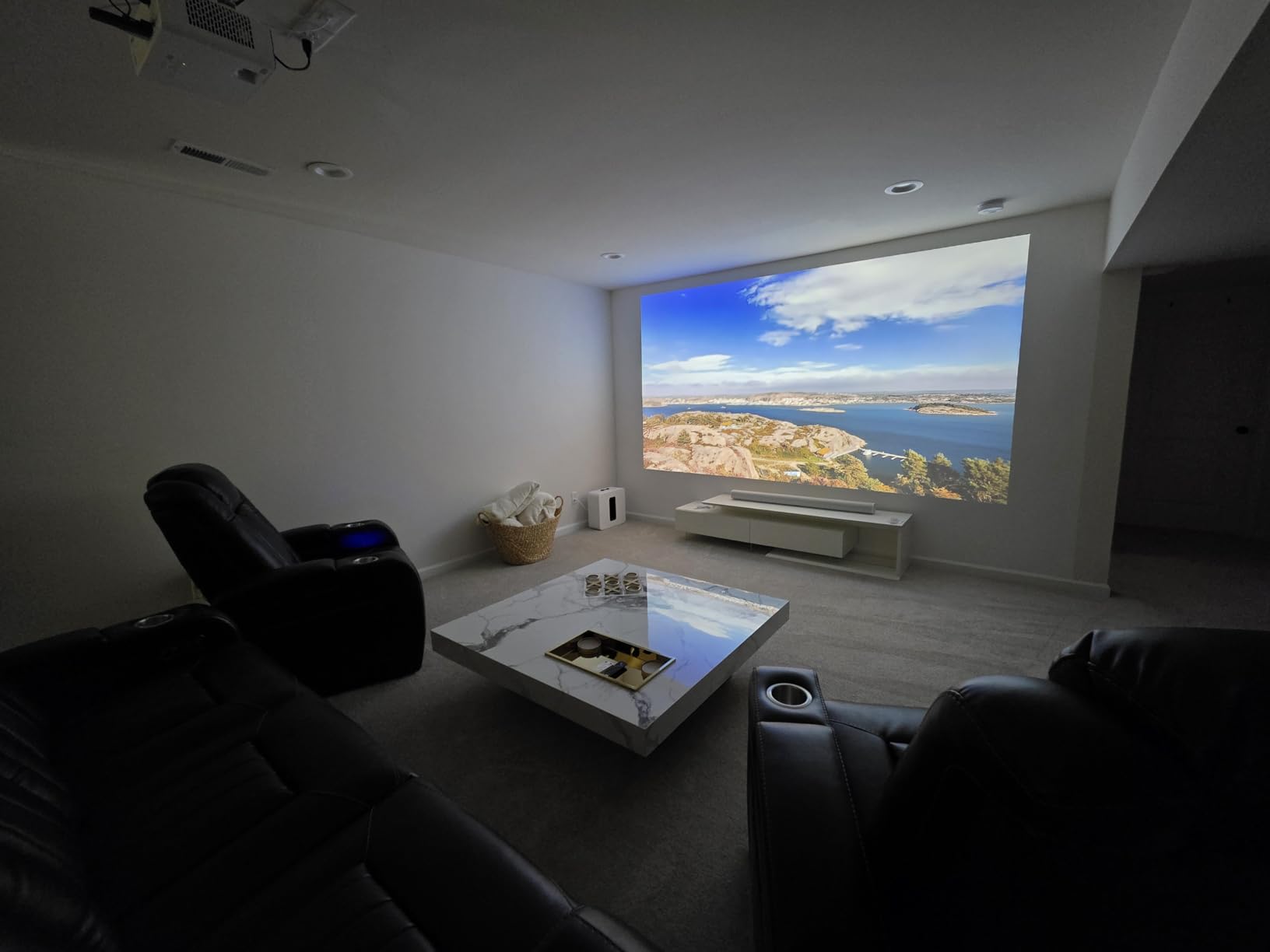 BenQ TK710 4K HDR Laser 3200 Lumens Home Entertainment Movie & Gaming Projector with 4ms Input Lag, 240Hz Refresh Rate, HDR10, eARC Support, Lens Shift, 1.3x Zoom customer photo 2