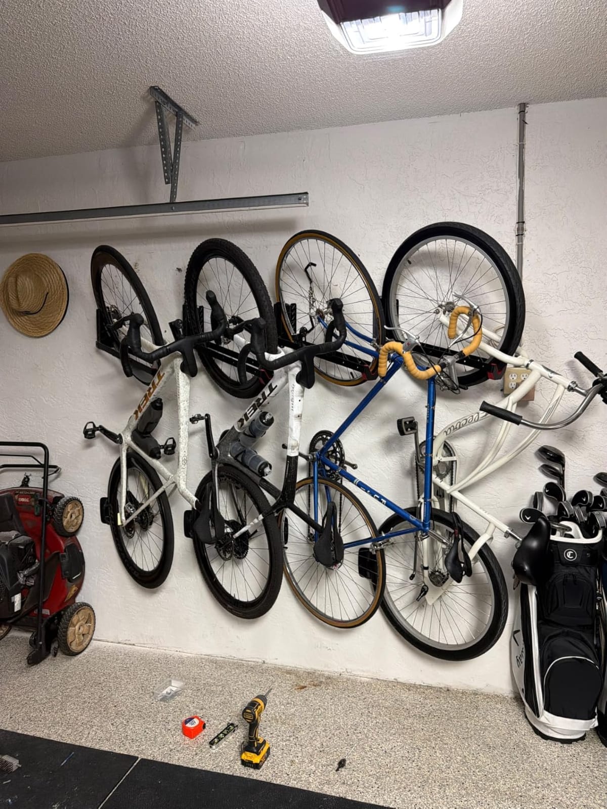 monTEK No-Lift Swivel Bike Wall Mount, Bike Hangers for Garage, 4 Pack customer photo 1