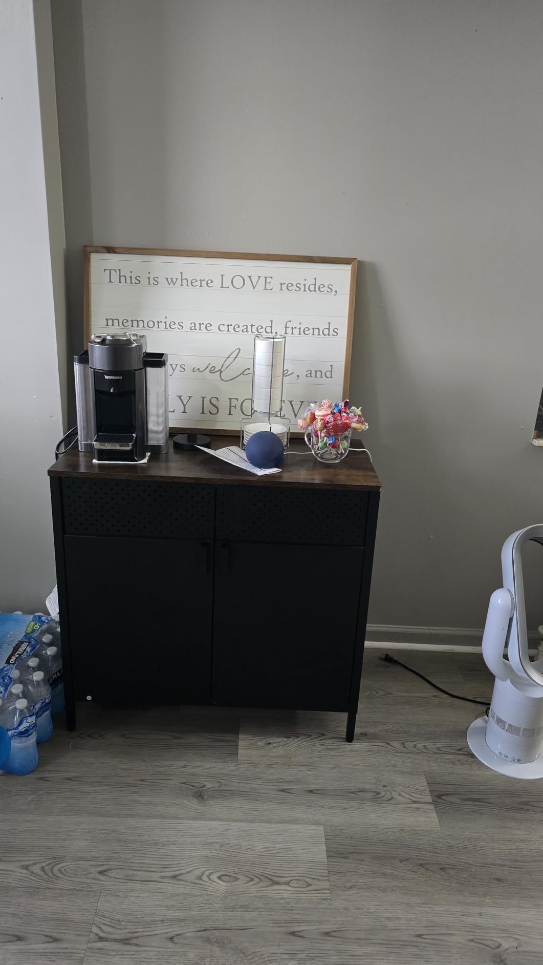 SONGMICS Storage Cabinet, Sideboard with Adjustable Shelves customer photo 1