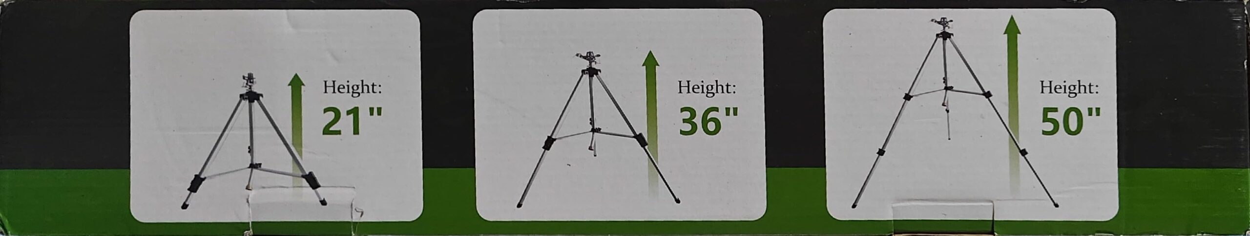 SPECILITE Brass Impact Sprinkler on Tripod Base, Waters up to 90ft, 50 inch customer photo 2
