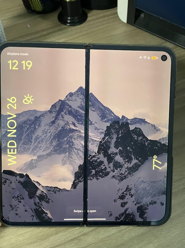 Google Pixel 9 Pro Fold - Unlocked Android Smartphone with Gemini - Advanced Triple Rear Camera System - Foldable Display - Hands-Free Video - Obsidian - 256 GB customer photo 1