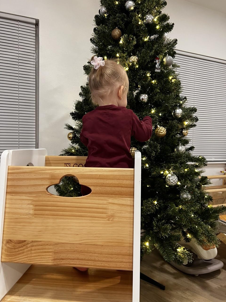 COSYLAND Toddler Tower Toddler Standing Kitchen Stool (NO Wide Back Panel) customer photo 2