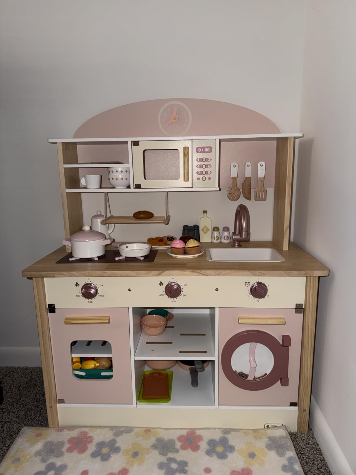 ROBUD Play Kitchen Set, Wooden Play Kitchen customer photo 1