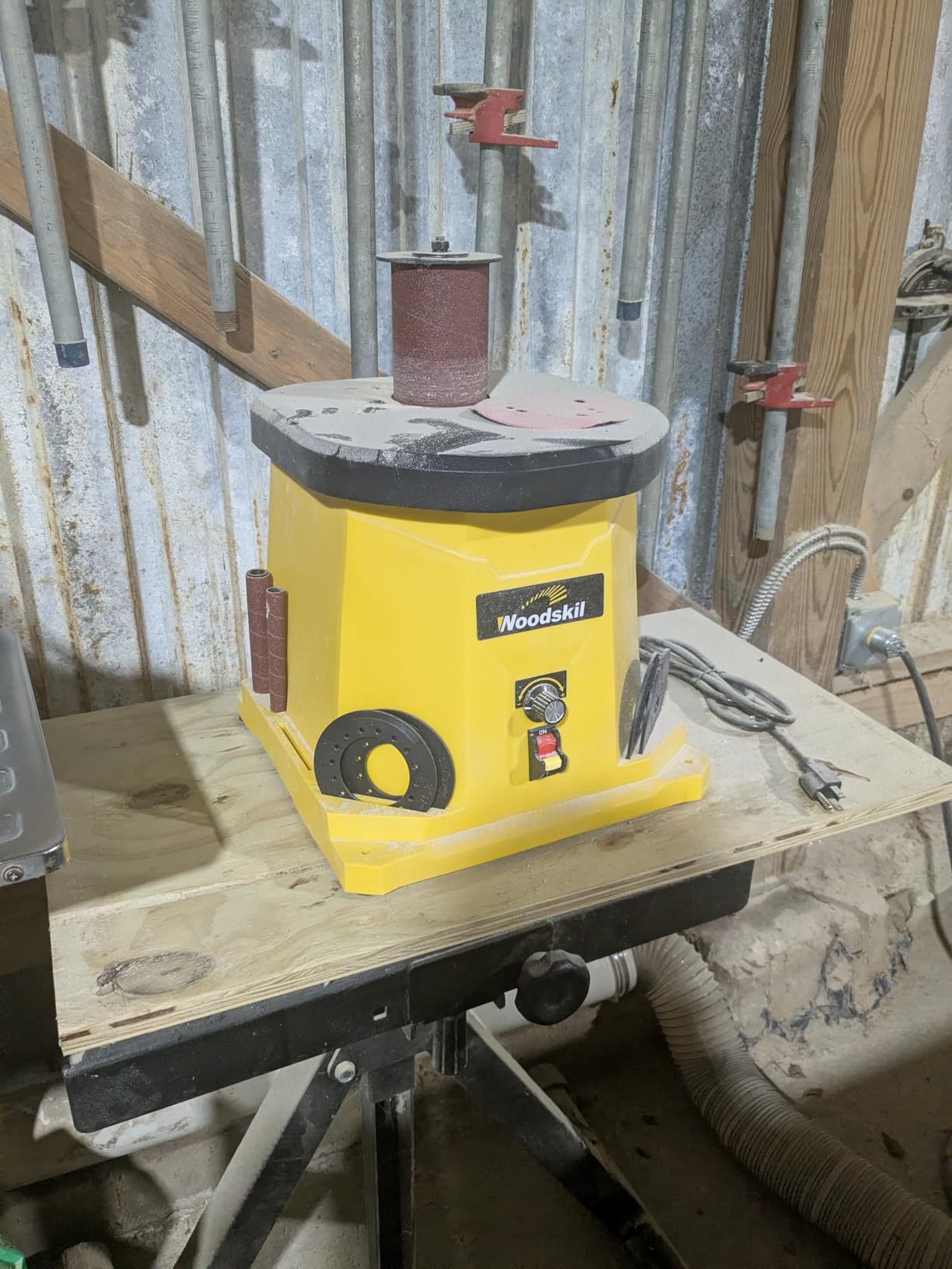 Woodskil Variable Speed Oscillating Spindle Sander for Wood,4A customer photo 1